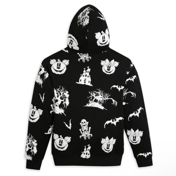 New with tags - Disney - Mickey & Minnie Mouse Halloween Glow-in-the-Dark Hoodie - Picture 8 of 10